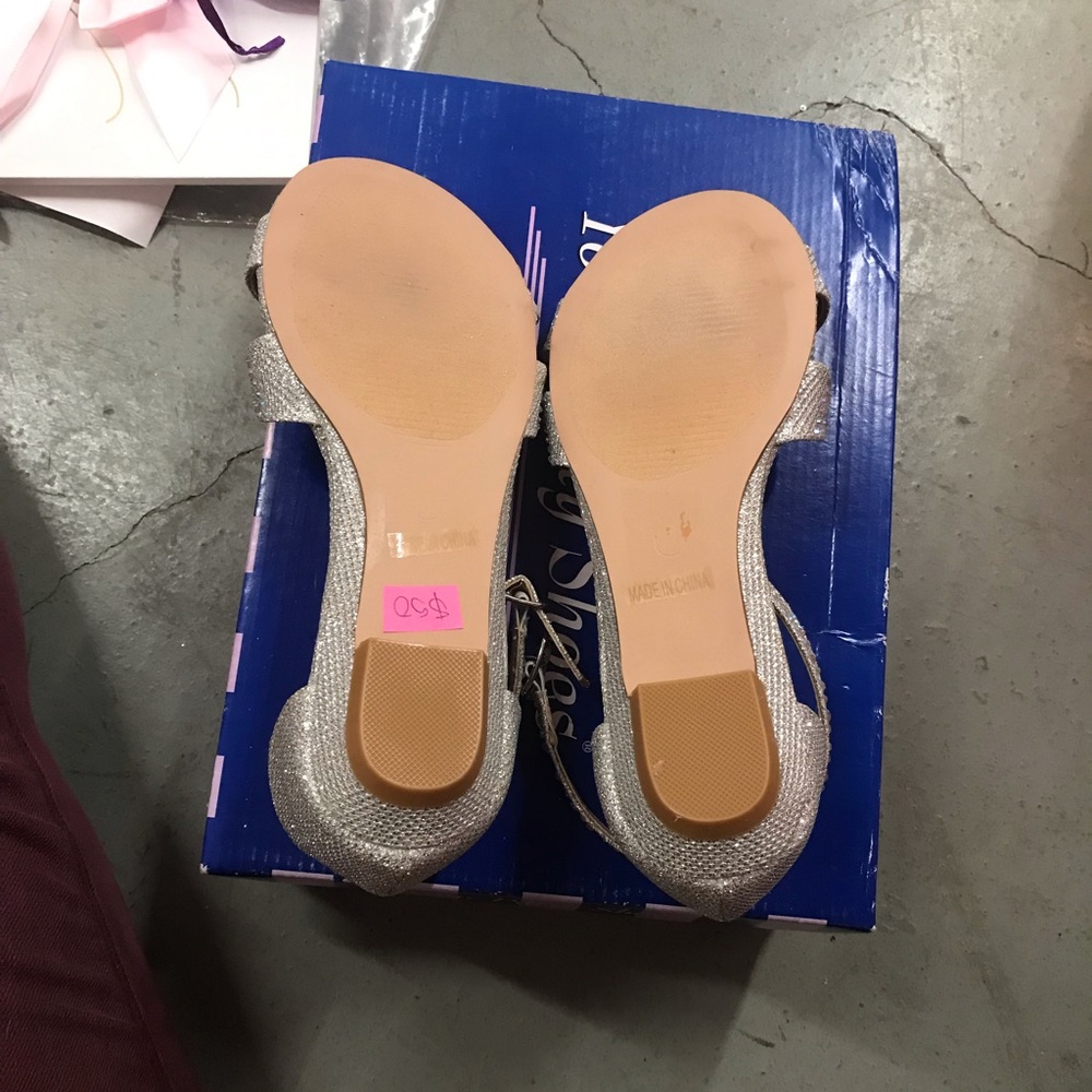 Silver AB Rhinestone Flats! - Picture 12 of 13
